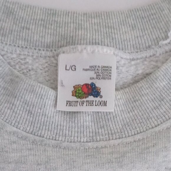 '95 Fruit Of The Loom Canadian Truck Nationals Cotton Blend Crewneck Sweater L - Picture 4 of 11